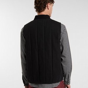 DICKIES VST - QUILTED CANVAS VEST BLACK 2 thumbnail