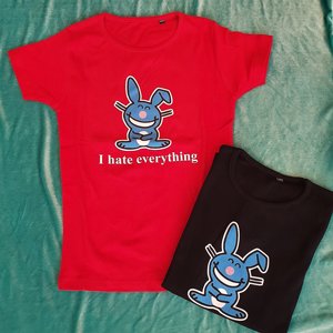 FIGURSYDD T-SHIRT - I HATE EVERYTHING RED