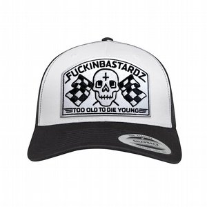 FUCKINBASTARDZ INC TRUCKER CAP - DIE OLD B/W