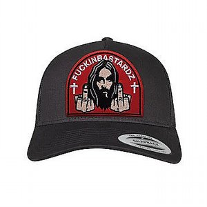 FUCKINBASTARDZ INC TRUCKER CAP - JESUS LOVES YUO