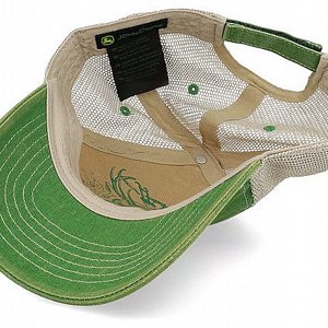 JOHN DEERE -STONE WASHED LOGO DARK GREEN/IVORY 2 thumbnail