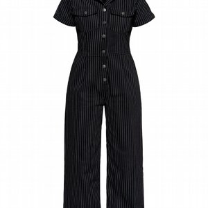 KING KEROSIN - BYXDRESS PINSTRIPE RETRO OVERALL