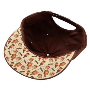 KING KEROSIN - FLATBRIM CAP- �SPONSRAD AV WHISKEY � BROWN 3 thumbnail