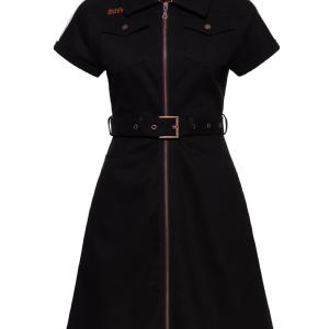 KING KEROSIN - KL�NNING RACING QUEEN DENIM A-LINE BLACK 2 thumbnail