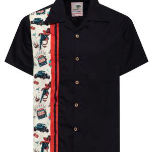 KING KEROSIN - PANEL SKJORTA �ROCKABIILY DEVIL� BLACK
