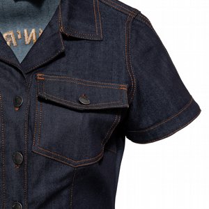 KING KEROSIN - RETRO DENIM WORKER DRESS ROCKN ROLL REBEL QUEENS 3 thumbnail