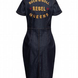 KING KEROSIN - RETRO DENIM WORKER DRESS ROCKN ROLL REBEL QUEENS