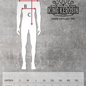 KING KEROSIN - T-SHIRT ACID WASH MIT ROCKIGEM BACKPRINT NEVER FUCK A FUCKER 4 thumbnail