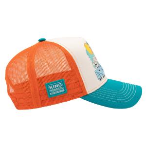 KING KEROSIN - TRUCKER CAP �BEACH PLEASE�TURQUOISE&ECRU 3 thumbnail