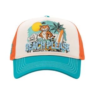 KING KEROSIN - TRUCKER CAP �BEACH PLEASE�TURQUOISE&ECRU 2 thumbnail