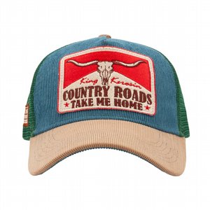 KING KEROSIN - TRUCKER CAP COUNTRY ROADS GREEN
