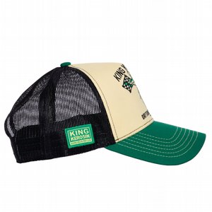 KING KEROSIN - TRUCKER CAP DAYTONA RACEWAYL OFFWHITE & GREEN 2 thumbnail