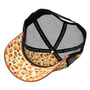 KING KEROSIN - TRUCKER CAP �DRINK HARD,PARTY HARD� ORANFE/OFF WWHITE 2 thumbnail
