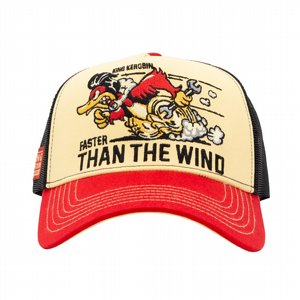 KING KEROSIN - TRUCKER CAP FASTER THAN THE WIND BEIGE