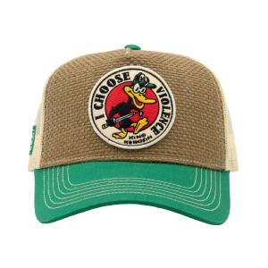 KING KEROSIN - TRUCKER CAP �I CHOOSE VIOLENCE� GREEN&BROWN 2 thumbnail