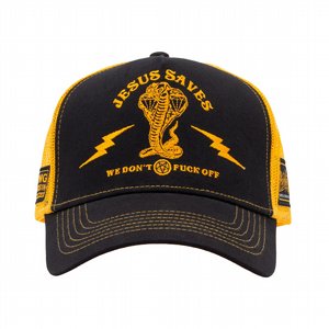 KING KEROSIN - TRUCKER CAP JESUS SAVE BLACK