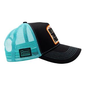 KING KEROSIN - TRUCKER CAP "NEVER TRUST A FUCKER" BLACK & MINT 3 thumbnail