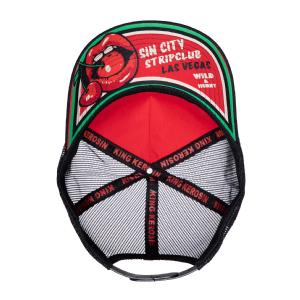 KING KEROSIN - TRUCKER CAP "HOT CHERRIS CLUB" RED&BLACK 4 thumbnail