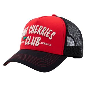 KING KEROSIN - TRUCKER CAP "HOT CHERRIS CLUB" RED&BLACK