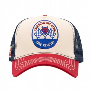 KING KEROSIN - TRUCKER CAP RACE WITH THE DEVIL OFFWHITE 6 BLACK
