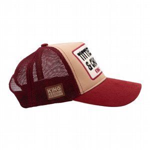 KING KEROSIN - TRUCKER CAP TITTIES,BEER & CHOPPERS BROWN 2 thumbnail