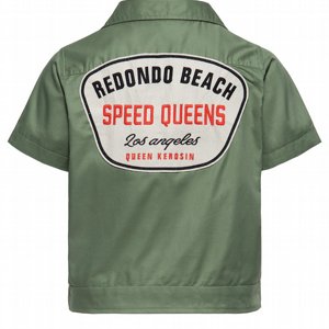 KING KREOSIN DAM SKJORTA - REDONDO BEACH OILGREEN 2 thumbnail