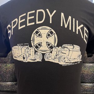 SPEEDY MIKE T-SHIRT - HOTROD RACE SVART