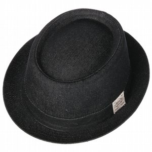 STETSON HATT - PORK PIE DEMIN BLACK 2 thumbnail