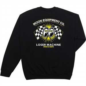 LOSER MACHINE - CREWNECK FASTEST LAP BLACK 3 thumbnail