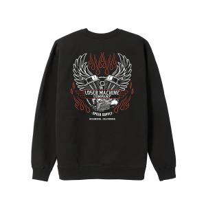 LOSER MACHINE - CREWNECK FLY WHEEL HW BLACK