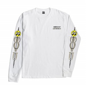 LOSER MACHINE - L/S T-SHIRT BLUE COLLOR STOCK WHITE 2 thumbnail