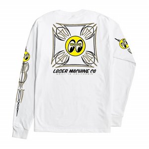 LOSER MACHINE - L/S T-SHIRT BLUE COLLOR STOCK WHITE