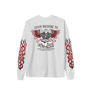 LOSER MACHINE - L/S T-SHIRT NO RASY WAY OUT L7S WHITE