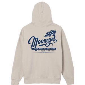 LOSER MACHINE - MOONEYS PARTNETERSHIP FLECCE HOOD IVORY
