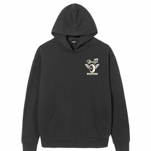 LOSER MACHINE - MOONEYS PARTNETERSHIP FLECCE HOOD PIGMENT BLACK 2 thumbnail