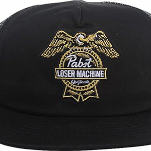 LOSER MACHINE - SNAPBACK PABST BADGE CAP BLACK