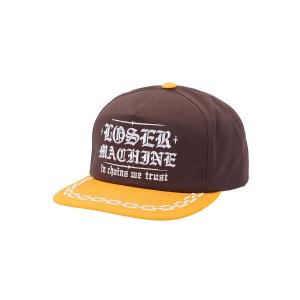 LOSER MACHINE - SNAPBACK TRUST HAT BROWN/GOLD