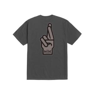 LOSER MACHINE T-SHIRT GOOD LUCK FINGERS VINTAGE BLACK