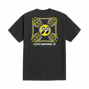 LOSER MACHINE - T-SHIRT MOONEYES BLUE COLLAR STOCK BLACK