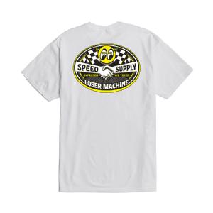 LOSER MACHINE - T-SHIRT MOONEYES HANDSHAKE VINTAGE WHITE