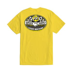 LOSER MACHINE - T-SHIRT MOONEYES HANDSHAKE YELLOW