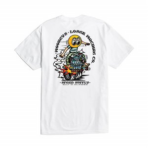 LOSER MACHINE - T-SHIRT MOONEYES POWER SLIDE WHITE