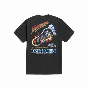 LOSER MACHINE - T-SHIRT MOONEYES RED HOT BLACK