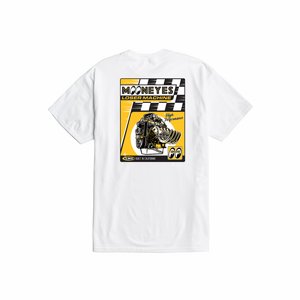 LOSER MACHINE - T-SHIRT MOONEYES SHOP MANUAL WHITE