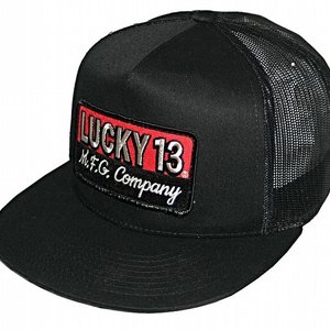 LUCKY 13 CAP - THE BRICK BLACK/BLACK