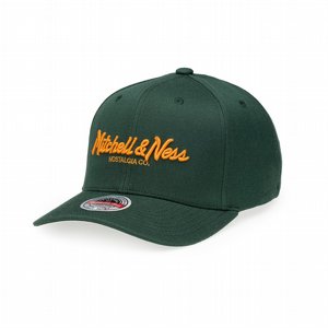 MITCHELL & NESS - Pinscript Classic Red Own Brand - Green/Orange