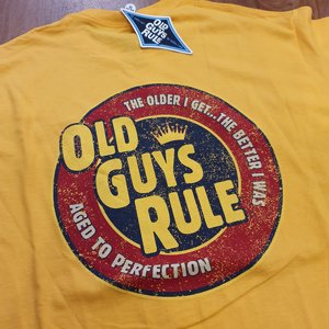 OLD GUYS RULE - AGED TO PERFECTION YELLOW 3 thumbnail
