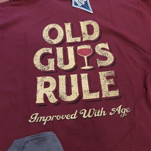 OLD GUYS RULE T-SHIRT - IMPROVED WITH AGE MAROON 3 thumbnail