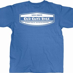 OLD GUYS RULE - T-SHIRT LOCAL LEGEND BLUE
