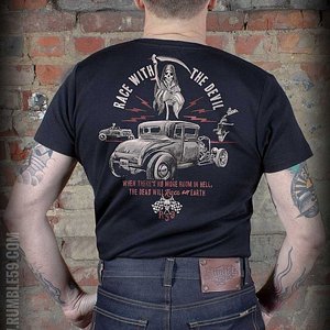 RUMBLE59 T-SHIRT - RACE WITH THE DEVIL